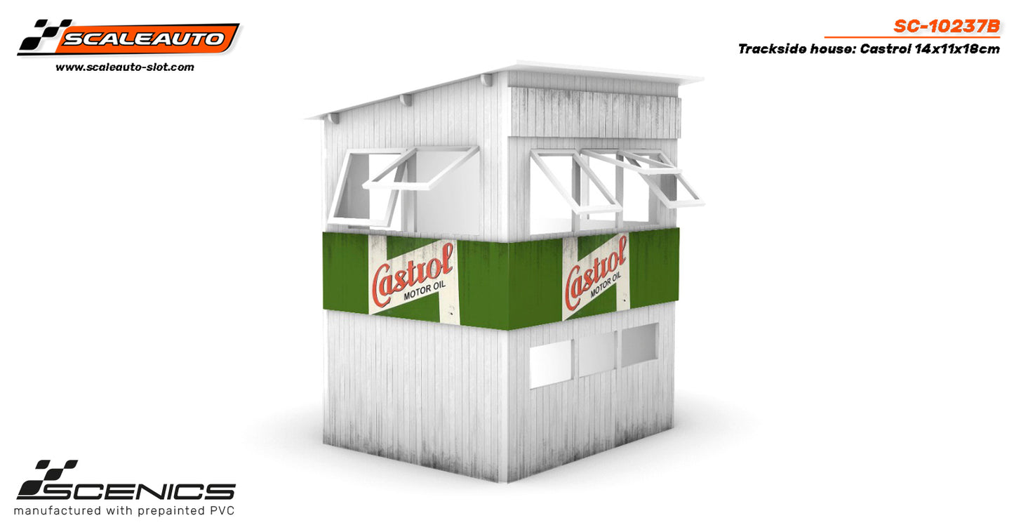 Scaleauto SC-10237B - Casa de trilhos: Castrol 14x11x18cm