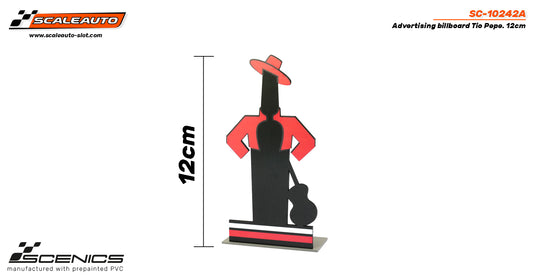 Scaleauto SC-10242A - Panel publicitario TIO PEPE. 12cm