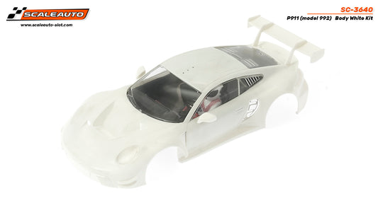 Scaleauto SC-3640 - White Body Kit - Porsche 911 (992)