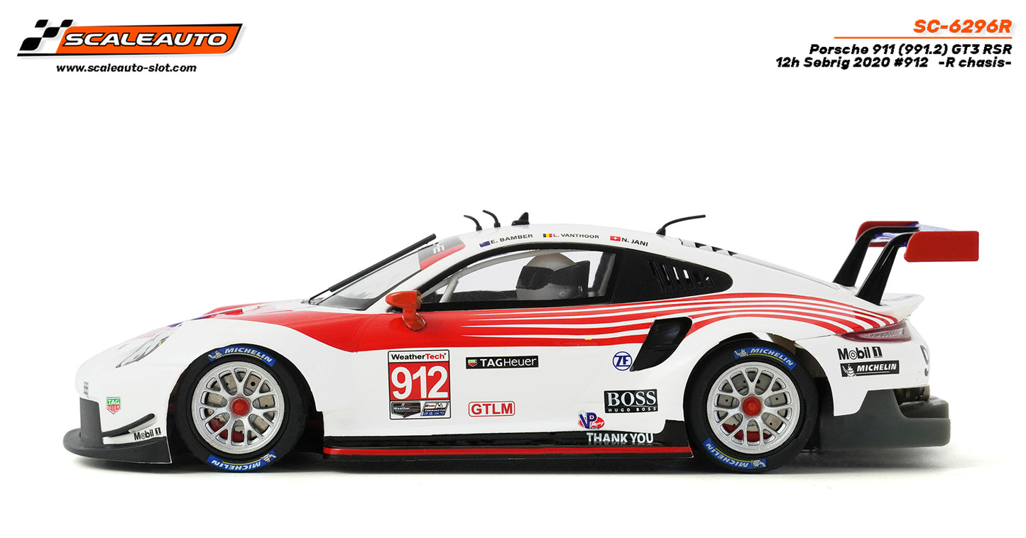 Scaleauto SC-6296R - Porsche 911 GT #912 - '20 Sebring 12H - R Series