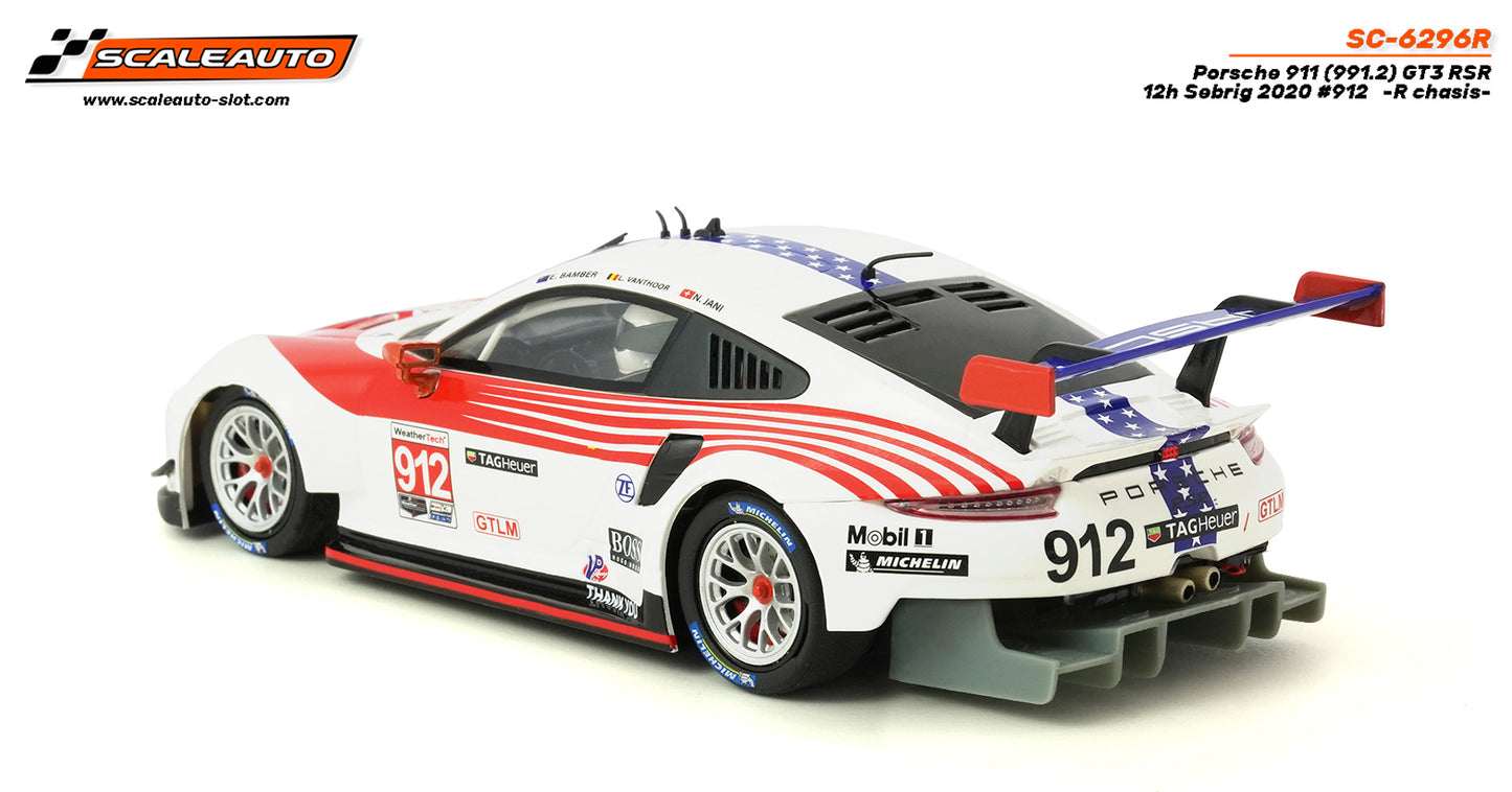 Scaleauto SC-6296R - Porsche 911 GT #912 - '20 Sebring 12H - R Series
