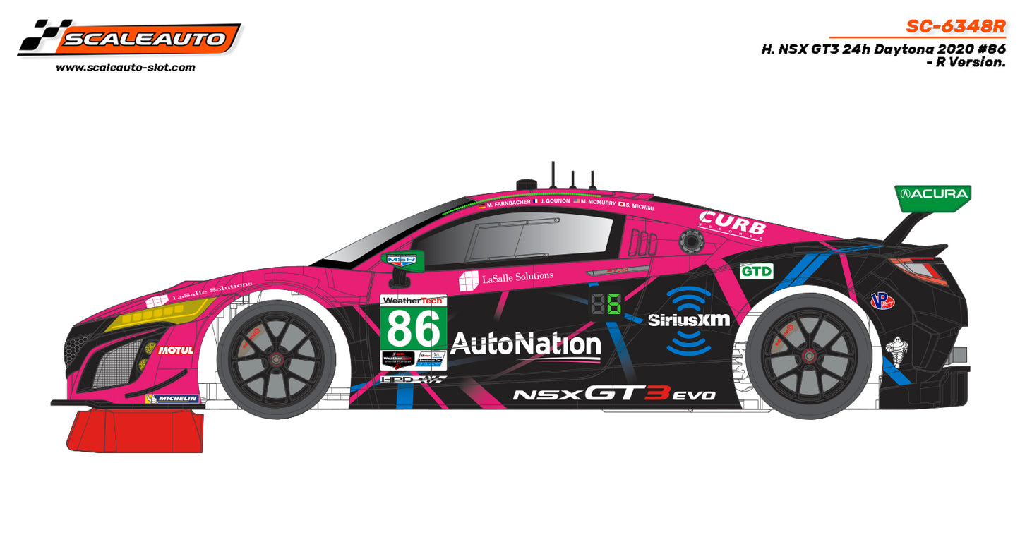 Scaleauto SC-6348 - PRE-ORDER NOW! - Acura NSX GT3 #86 - '20 Daytona 24h - Home Series