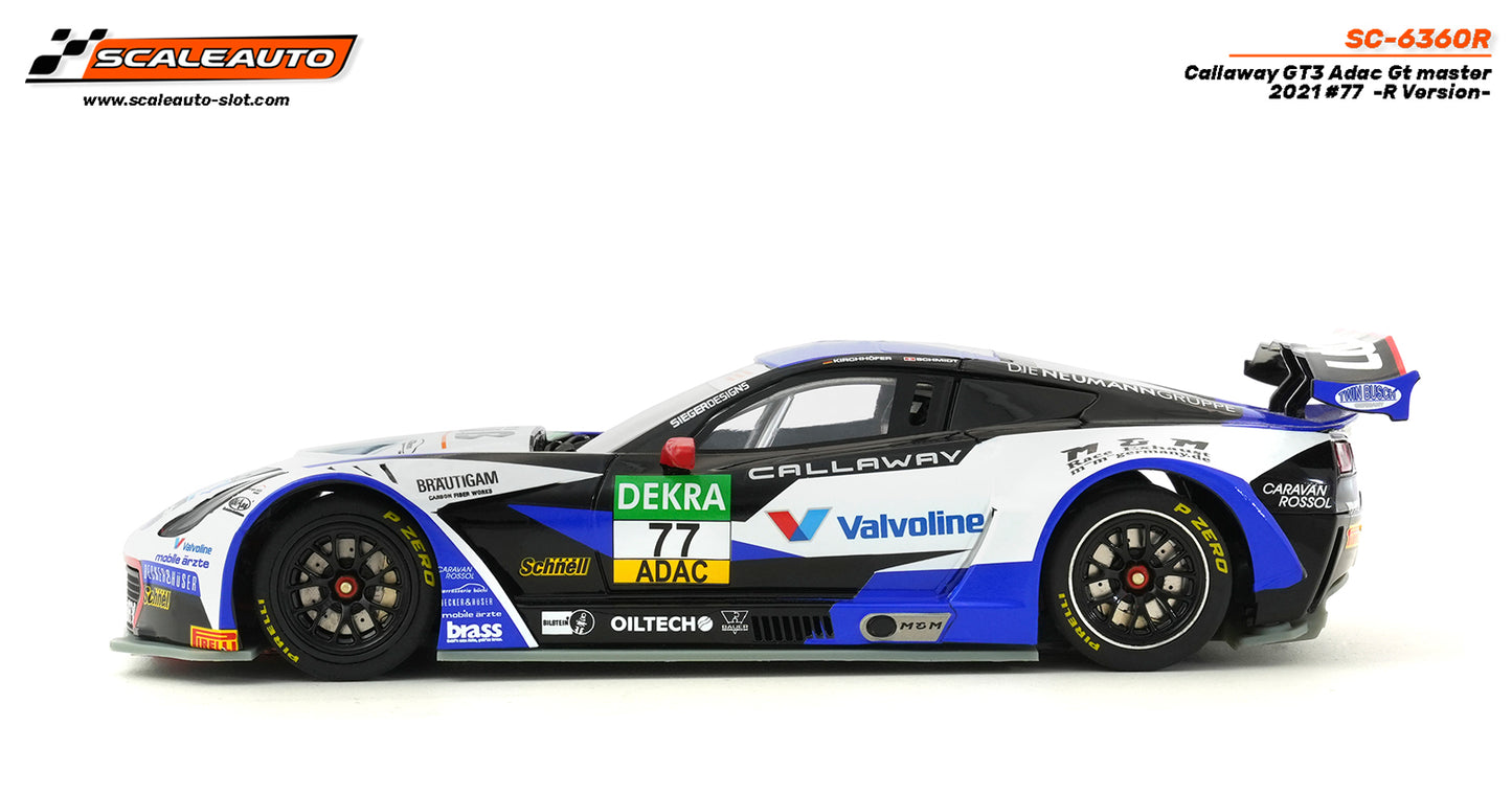 Scaleauto SC-6360R - PRE-ORDER! - Corvette Callaway GT3 - Valvoline #77 - '21 Adac GT - R Series