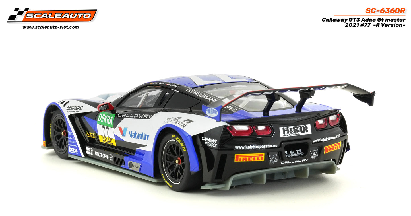 Scaleauto SC-6360R - PRE-ORDER! - Corvette Callaway GT3 - Valvoline #77 - '21 Adac GT - R Series