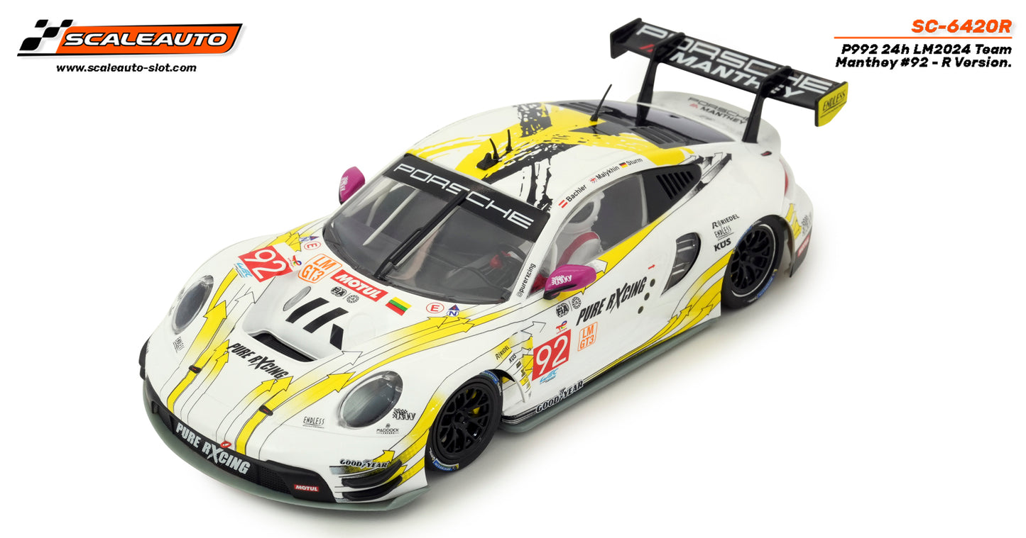Scaleauto SC-6420R - PRE-ORDER NOW! - Porsche 992 - Team Manthey #92 - '24 Le Mans 24H - R Series