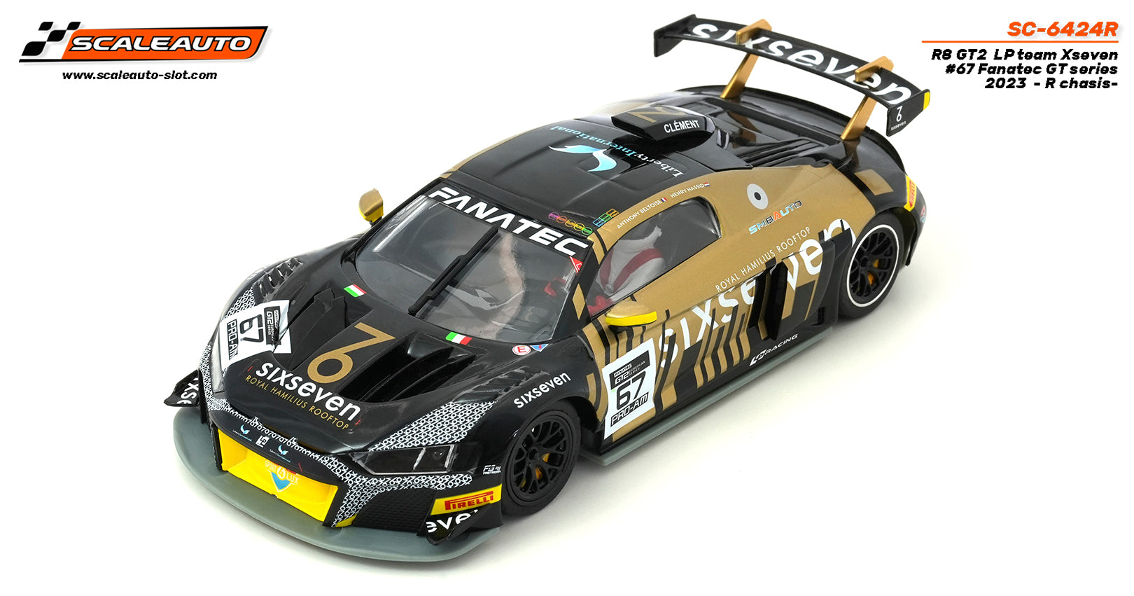 Scaleauto SC-6424R - PRE-ORDER NOW! - Audi R8 LMS GT2 - Team Xseven #6 ...