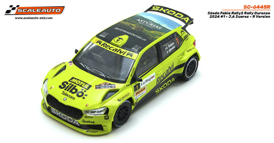 Scaleauto SC-6445R - FAÇA A PRÉ-VENDA AGORA! - Skoda Fabia Rally2 - Recalvi #1 - Campeonato Espanhol de Rally '23 - Série R4WD