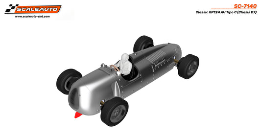 Scaleauto SC-7140 - Auto Union Type C - GP124 Classic - white kit (Chassis D7)