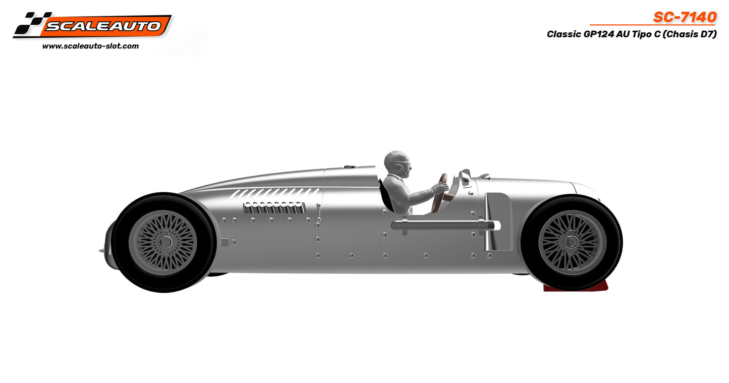 Scaleauto SC-7140 - Auto Union Type C - GP124 Classic - white kit (Chassis D7)