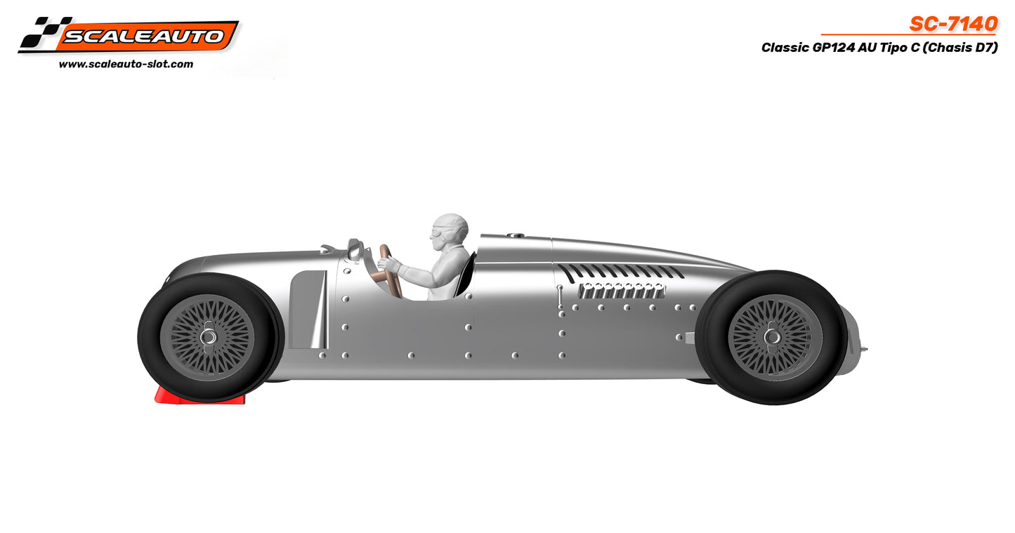 Scaleauto SC-7140 - Auto Union Type C - GP124 Classic - white kit (Chassis D7)