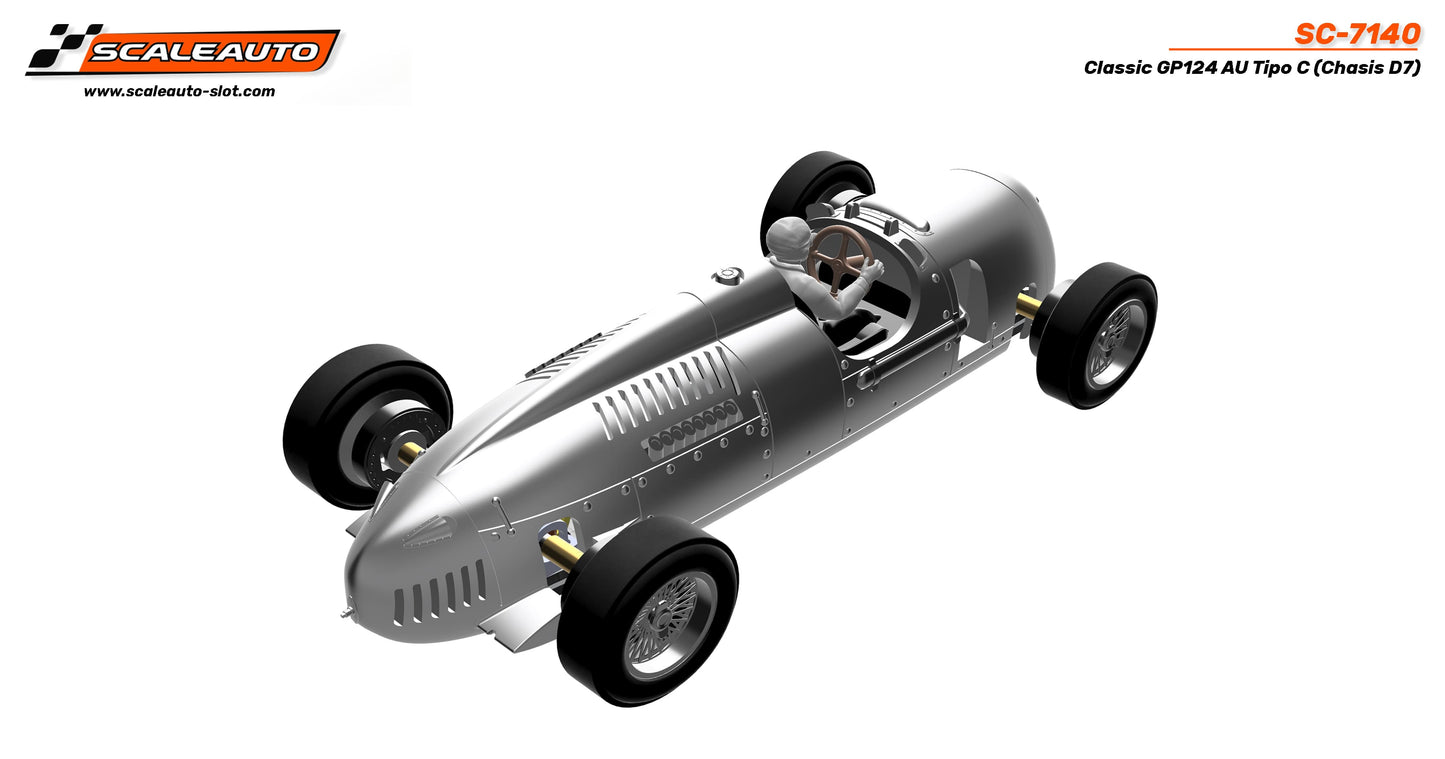 Scaleauto SC-7140 - Auto Union Type C - GP124 Classic - white kit (Chassis D7)