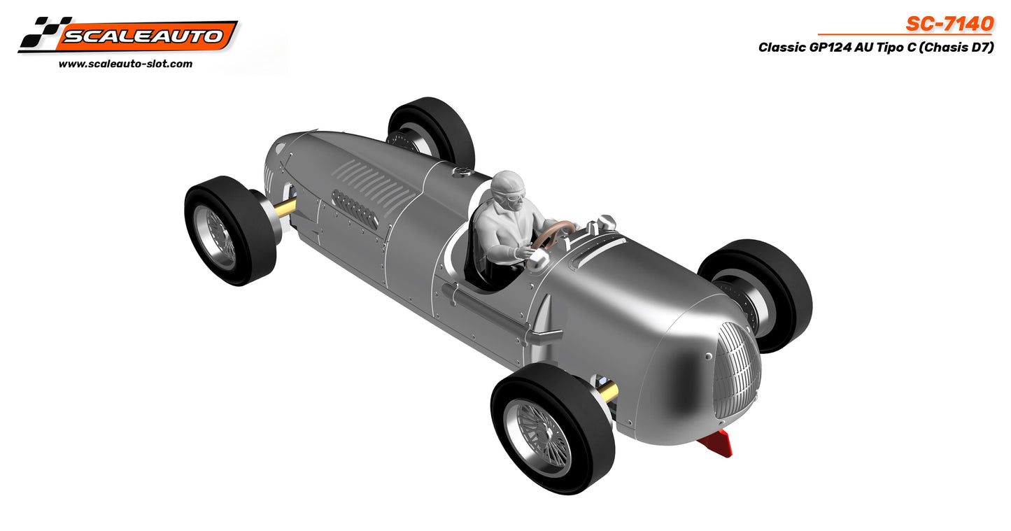 Scaleauto SC-7140 - Auto Union Type C - GP124 Classic - white kit (Chassis D7)