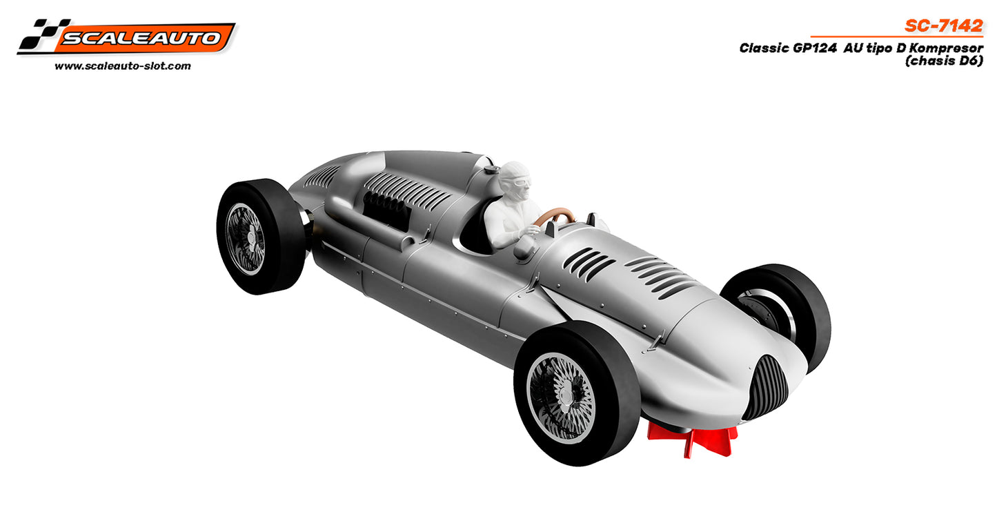 Scaleauto SC-7142 - PRE-ORDER - Auto Union Type D Kompresor - GP124 Classic - white kit (Chassis D6)