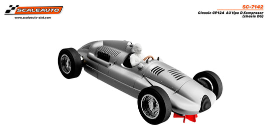 Scaleauto SC-7142 - PRE-ORDER - Auto Union Type D Kompresor - GP124 Classic - white kit (Chassis D6)