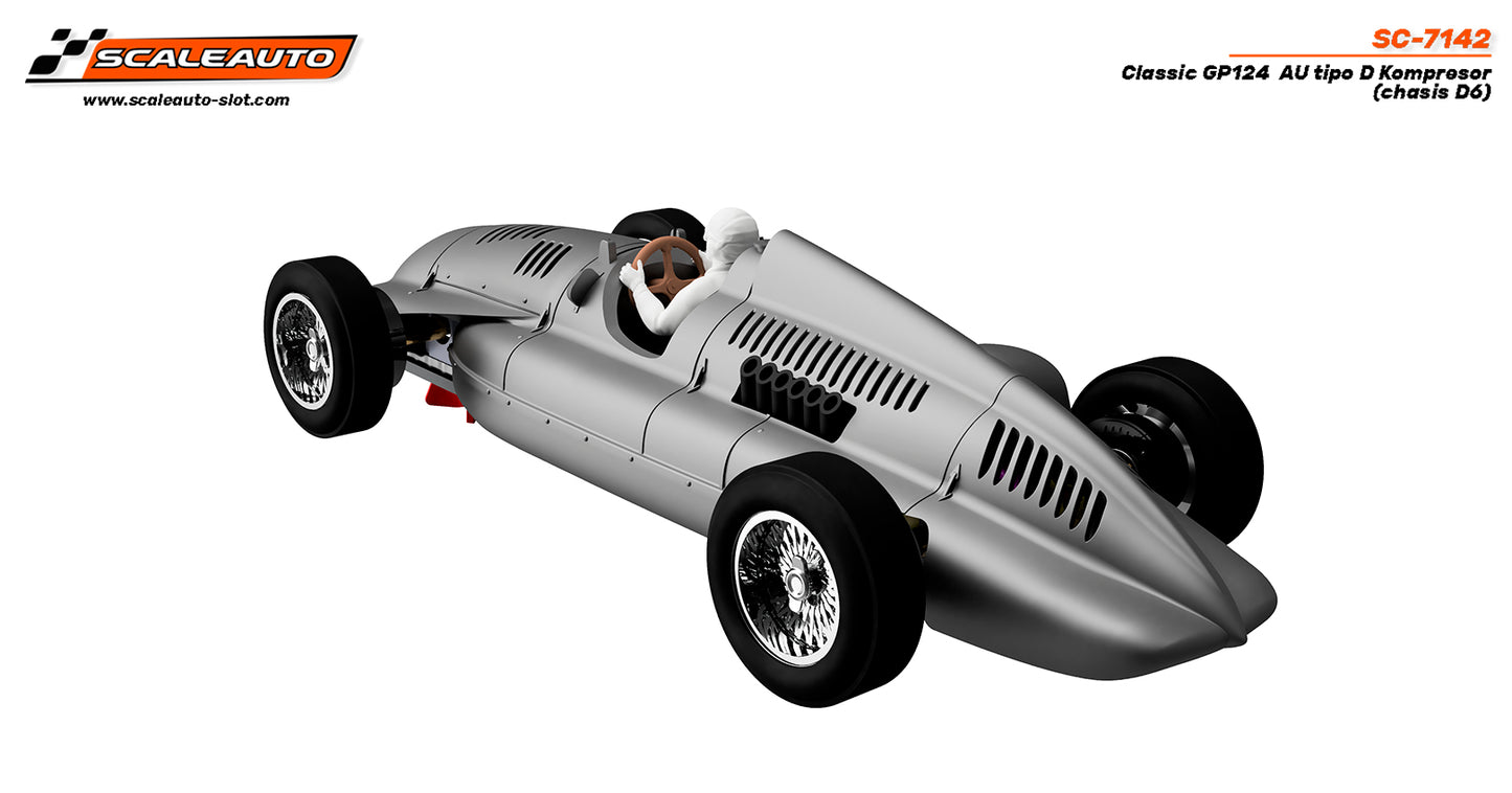 Scaleauto SC-7142 - PRE-ORDER - Auto Union Type D Kompresor - GP124 Classic - white kit (Chassis D6)