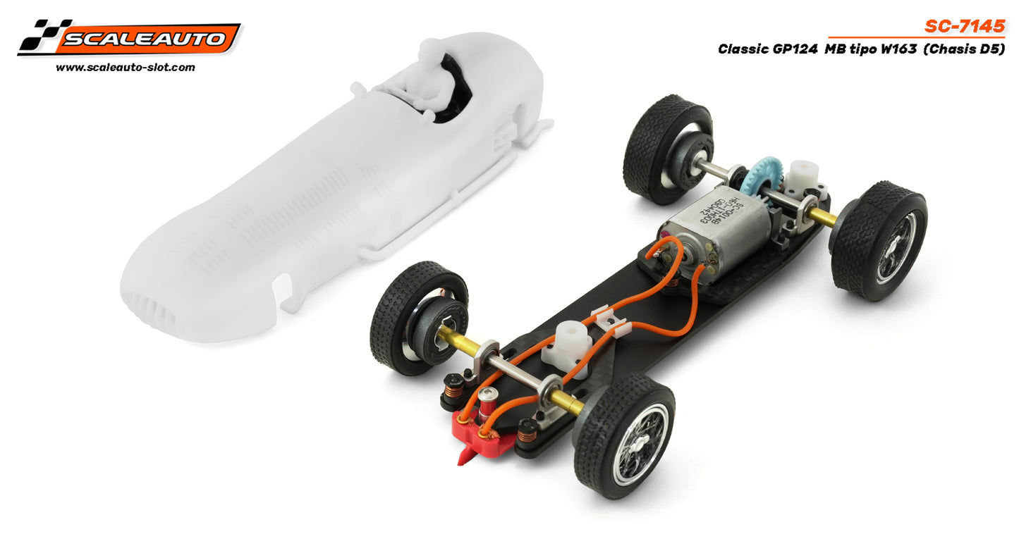 Scaleauto SC-7145 - PRE-ORDER NOW! - Mercedes-Benz W163 - GP124 Classic - white kit (chassis D5)