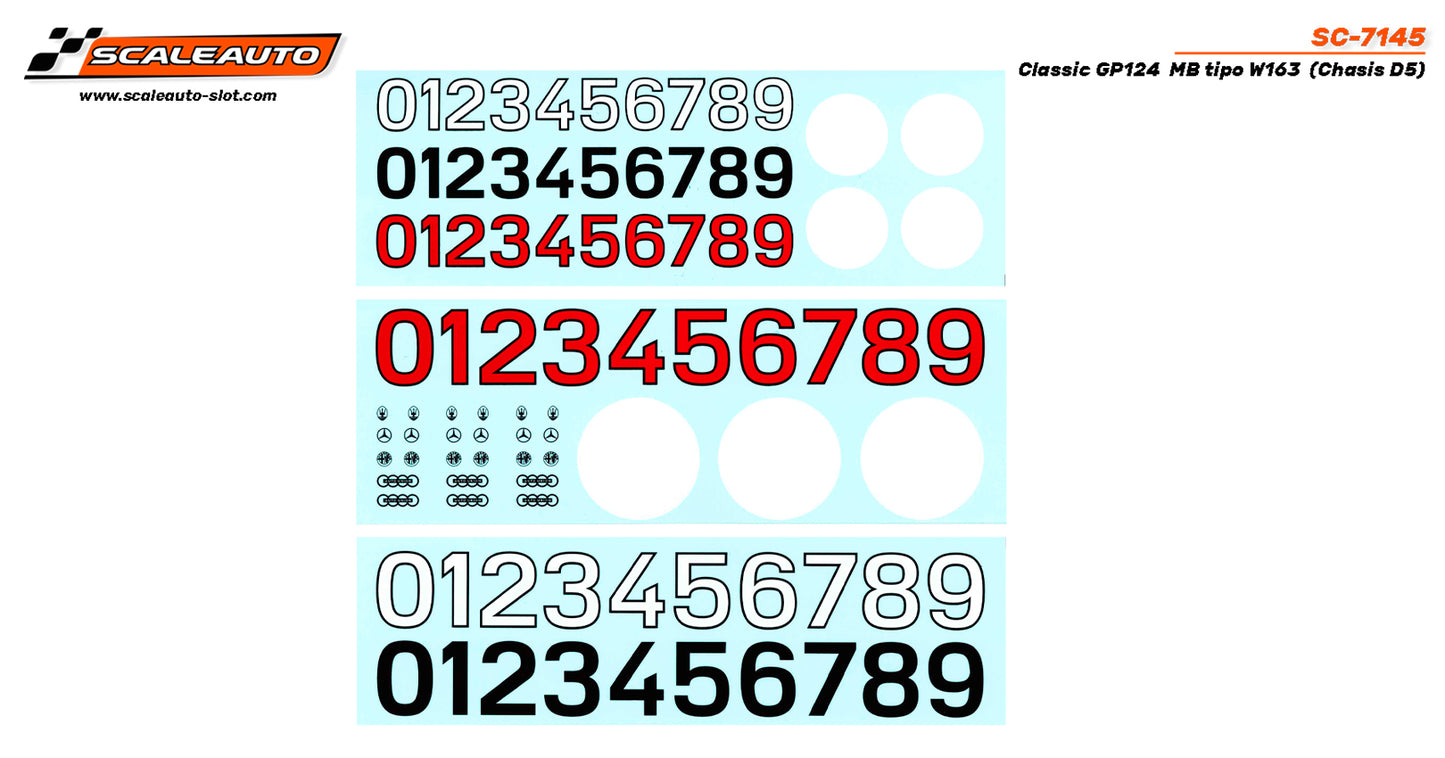 Scaleauto SC-7145 - PRE-ORDER NOW! - Mercedes-Benz W163 - GP124 Classic - white kit (chassis D5)
