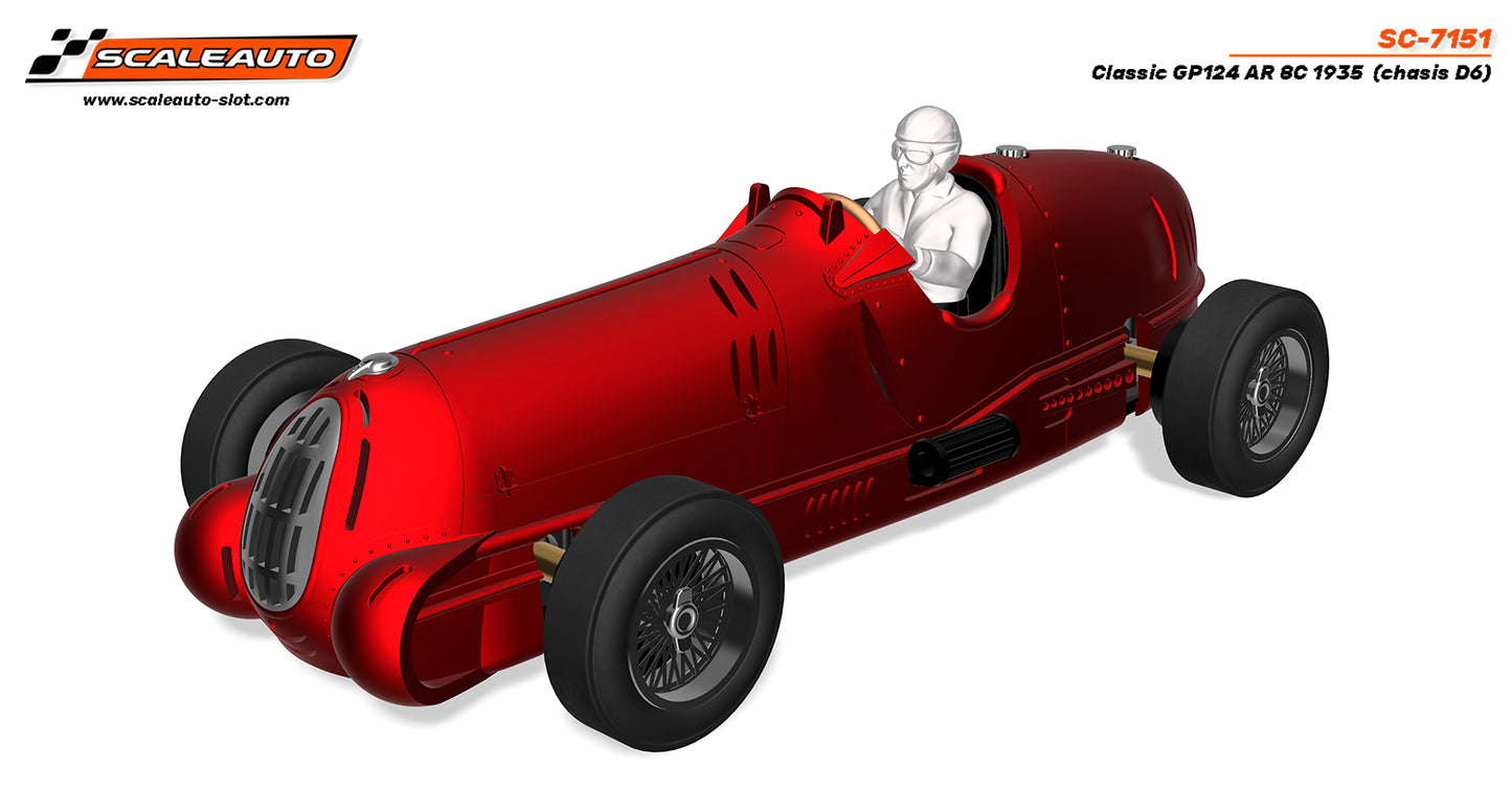 Scaleauto SC-7151 - PRE-ORDER NOW! - Alfa Romeo 8c - GP124 Classic - white kit (chassis D6)