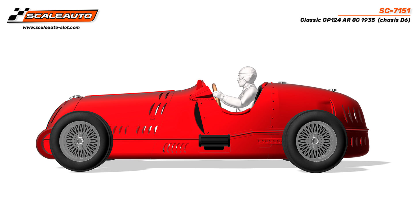 Scaleauto SC-7151 - PRE-ORDER NOW! - Alfa Romeo 8c - GP124 Classic - white kit (chassis D6)