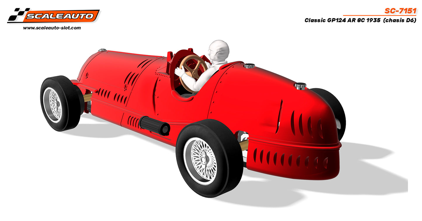 Scaleauto SC-7151 - PRE-ORDER NOW! - Alfa Romeo 8c - GP124 Classic - white kit (chassis D6)