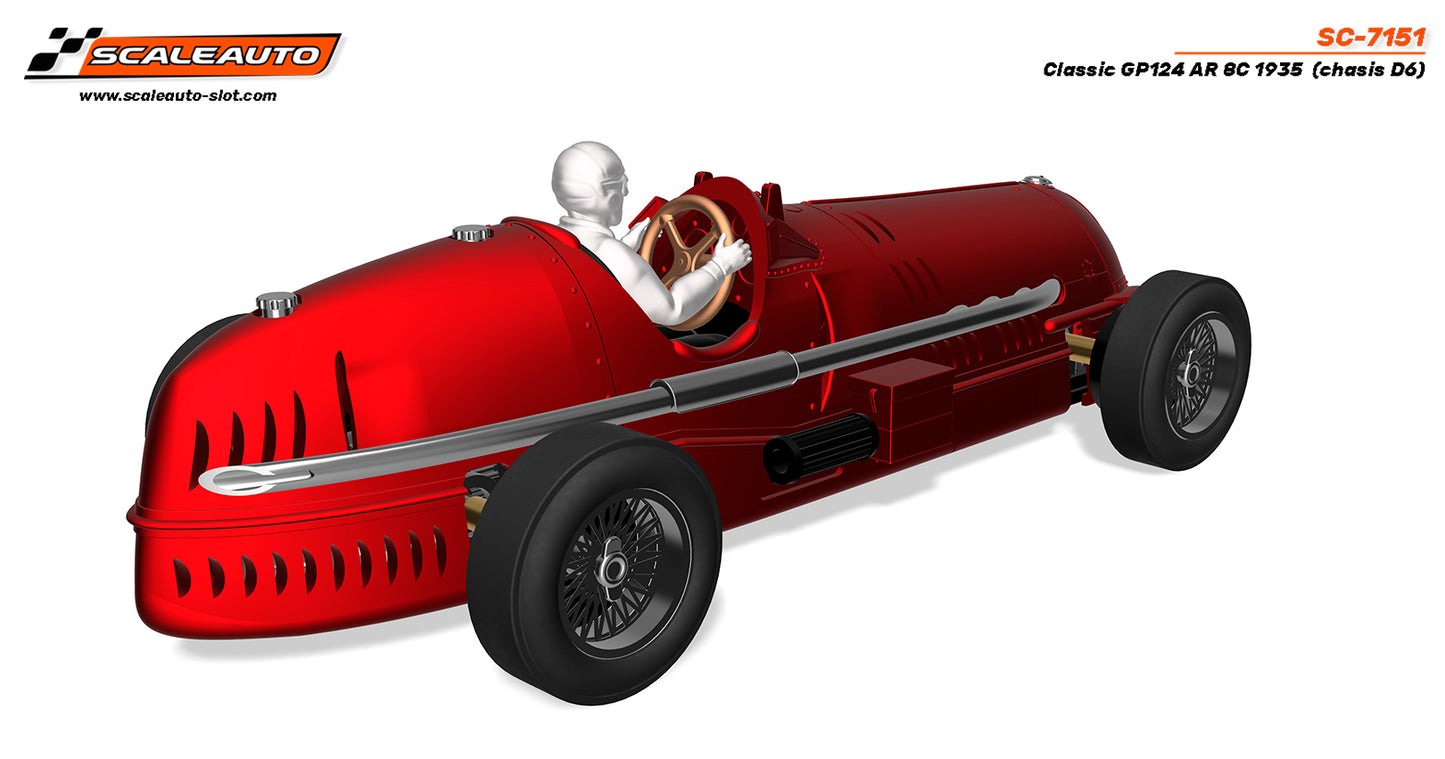 Scaleauto SC-7151 - PRE-ORDER NOW! - Alfa Romeo 8c - GP124 Classic - white kit (chassis D6)