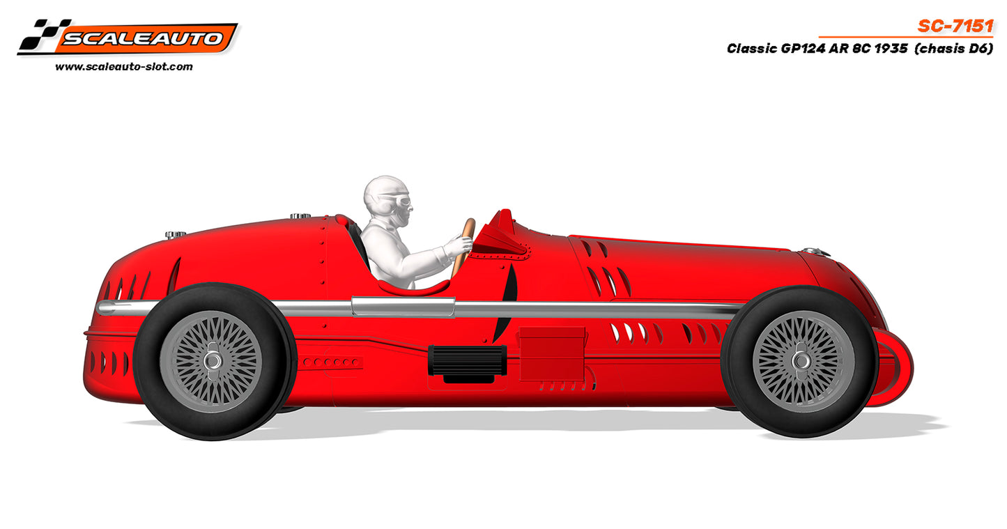 Scaleauto SC-7151 - PRE-ORDER NOW! - Alfa Romeo 8c - GP124 Classic - white kit (chassis D6)