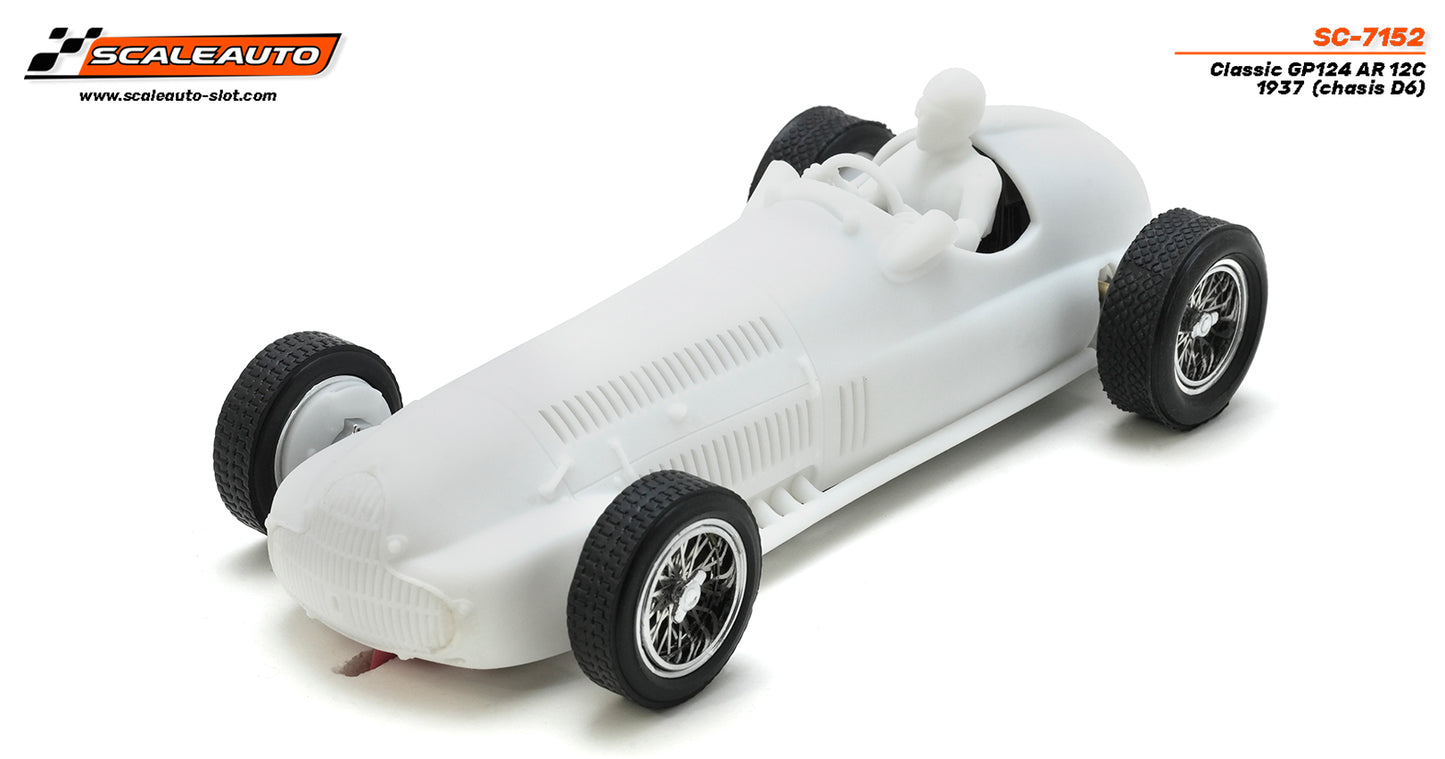 Scaleauto SC-7152 - FAÇA A PRÉ-VENDA AGORA! - Alfa Romeo 12c - GP124 Classic - kit branco (chassis D6)