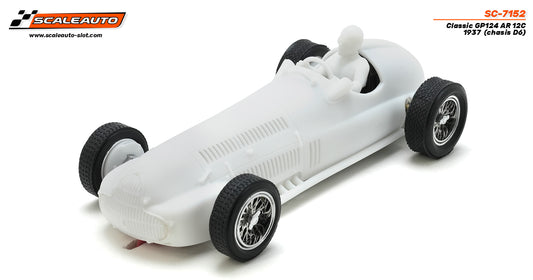Scaleauto SC-7152 - FAÇA A PRÉ-VENDA AGORA! - Alfa Romeo 12c - GP124 Classic - kit branco (chassis D6)