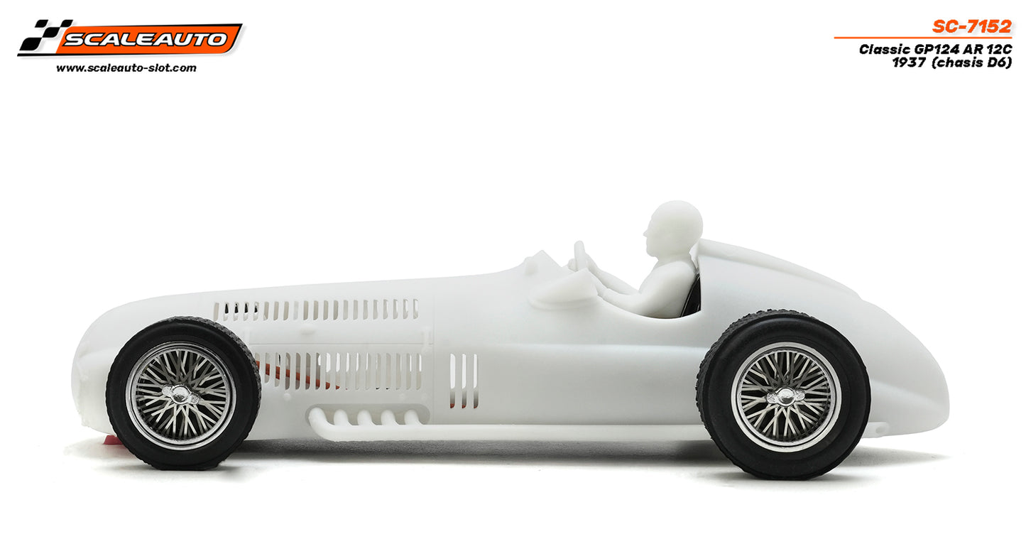 Scaleauto SC-7152 - FAÇA A PRÉ-VENDA AGORA! - Alfa Romeo 12c - GP124 Classic - kit branco (chassis D6)
