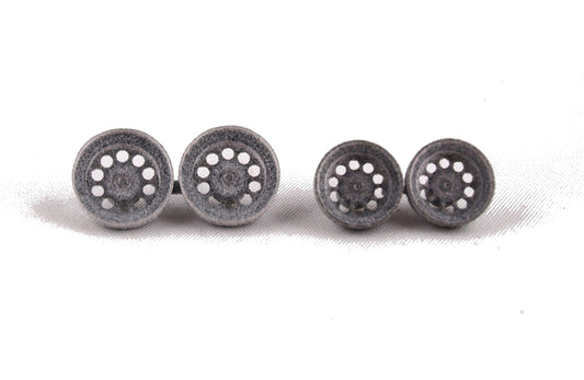 Slot.it PA41P - Wheel Inserts - Alfa Romeo 33/3 type - for 14.3/15.8mm wheels - 2 fronts/2 rears